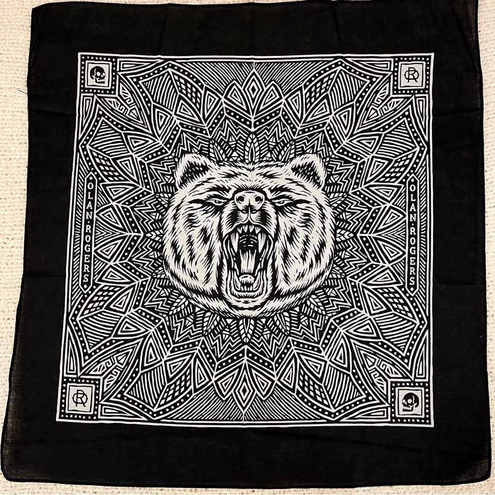 Olan Rogers Supply Bear Bandana.